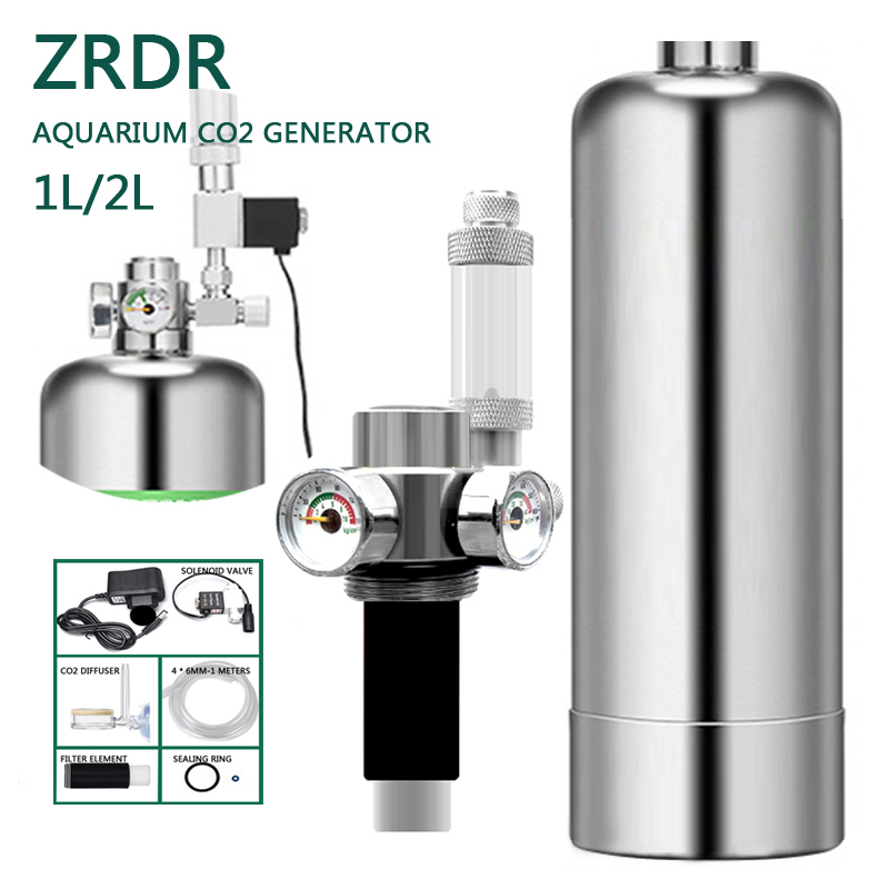 Planted Aquarium Accessories - ZRDR Aquarium CO2 Generator Dual Pressure