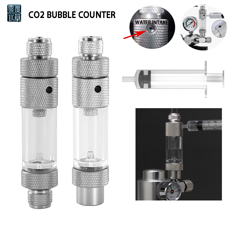 Planted Aquarium Accessories - Aquarium CO2 Bubble Meter Water Injection