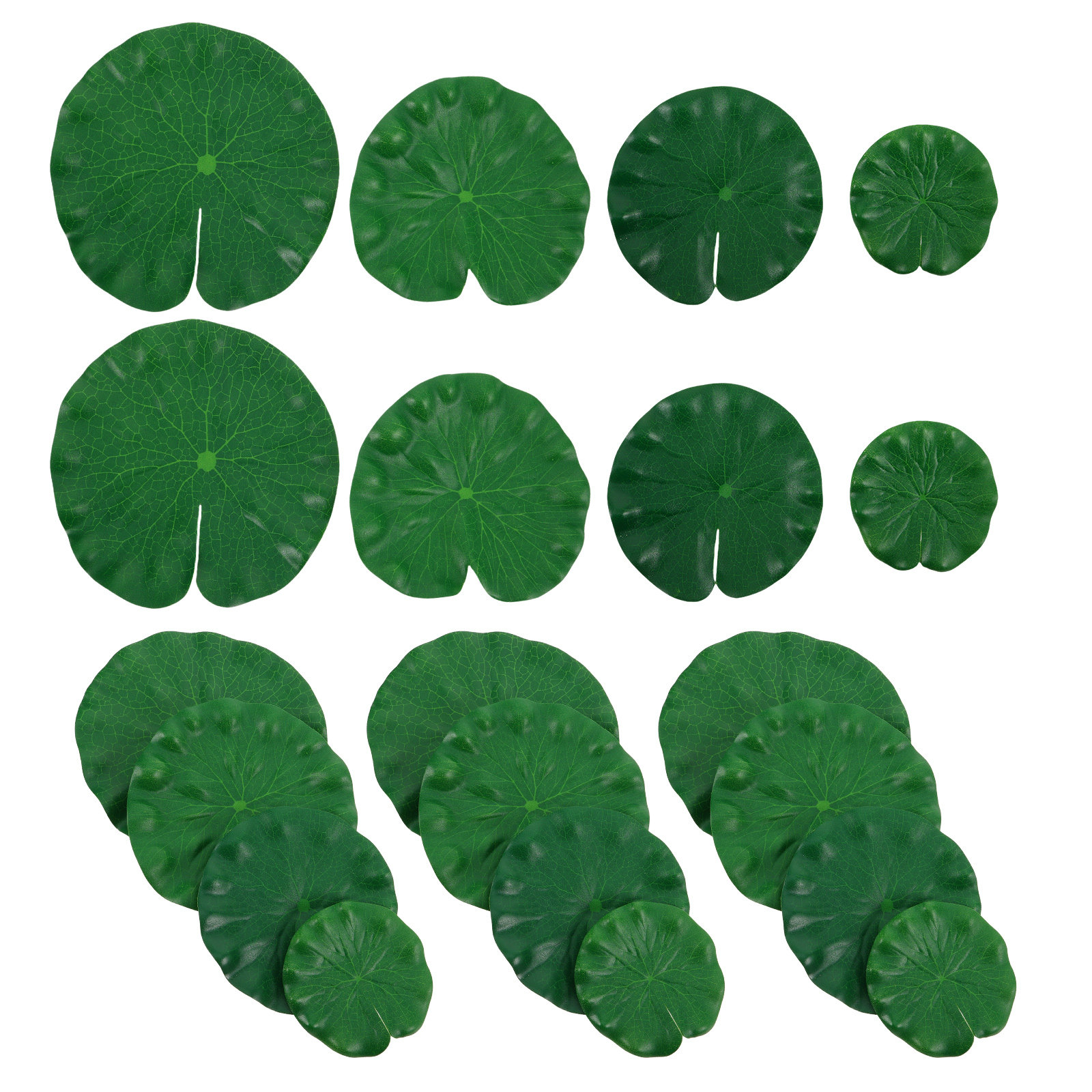 Planted Aquarium Accessories - 26 Pcs Lotus Leaf Decoration Set