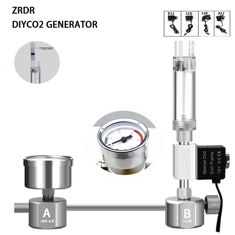 Planted Aquarium Co2 Kit - Bể Cá Tự Làm CO2 Lò
