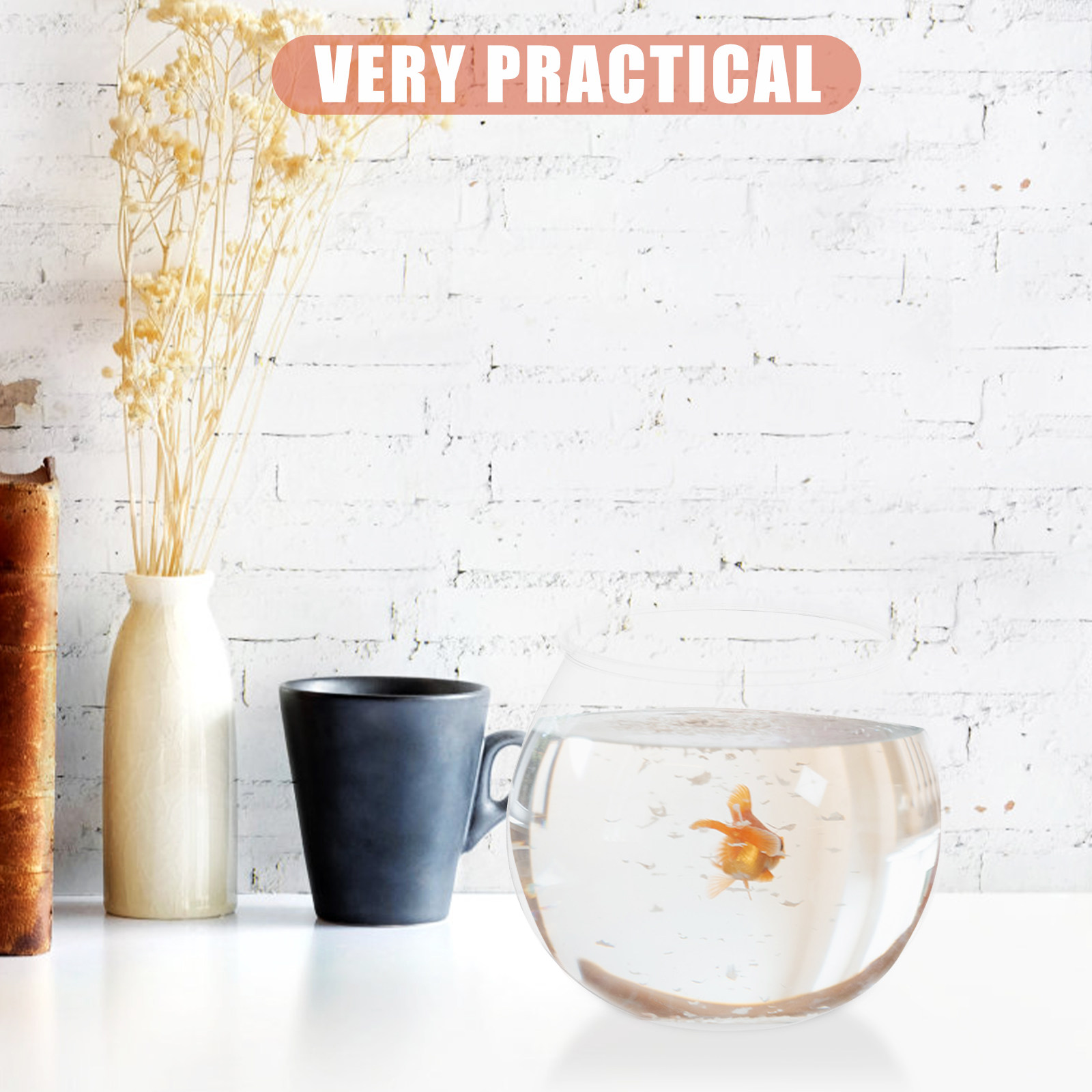 Planted Aquarium Mini - 4Pcs Mini Plastic Fish Tank Clear
