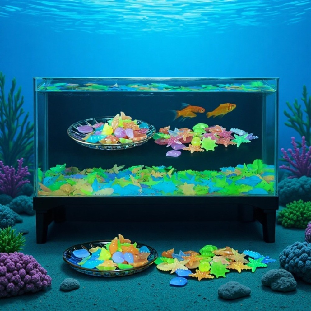 Glowing Luminous Ocean Stones  - đánh giá và giá Aquarium Plant Display