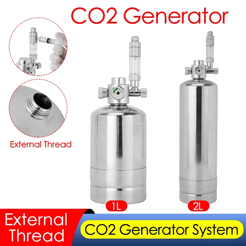 1L/2L Aquarium CO2 Generator S - đánh giá và giá Planted Aquarium Co2 Kit