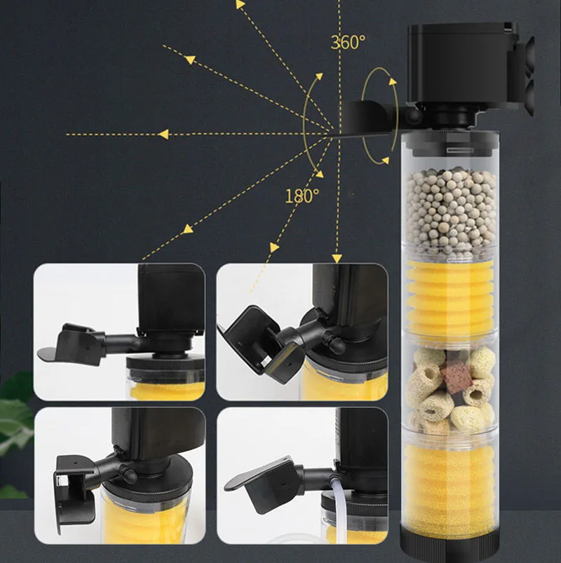 220V 5 Trong 1 Im Lặng Lọc Cho - đánh giá và giá Planted Aquarium Accessories