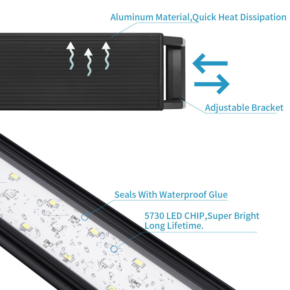 Adjustable Brightness of Fish  - đánh giá và giá Aquarium Plant Grow Light