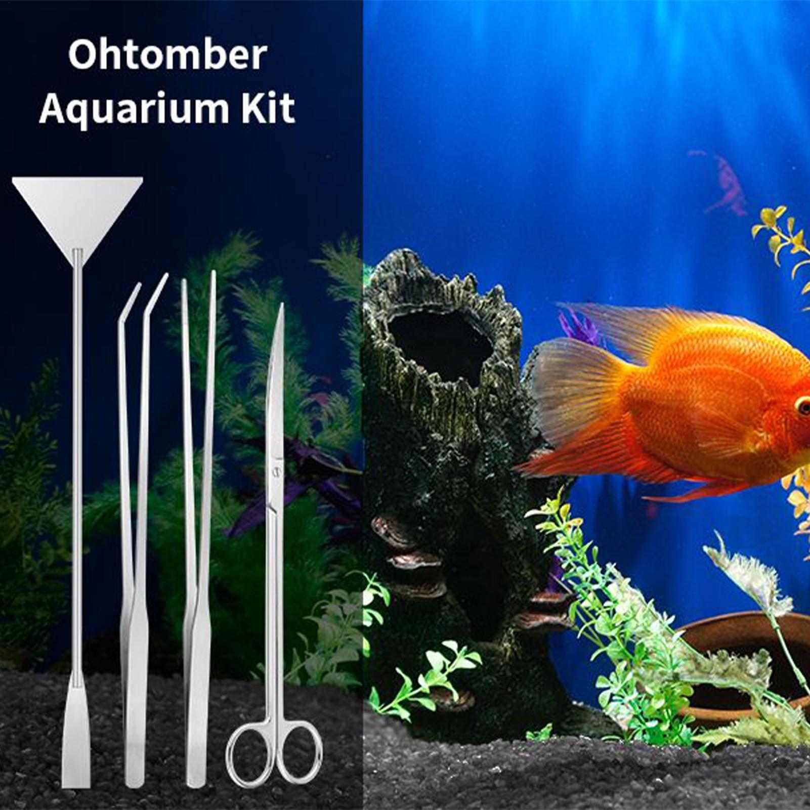 4pcs Aquarium Tool Kit Stainle - đánh giá và giá Planted Aquarium Cleaning Kit