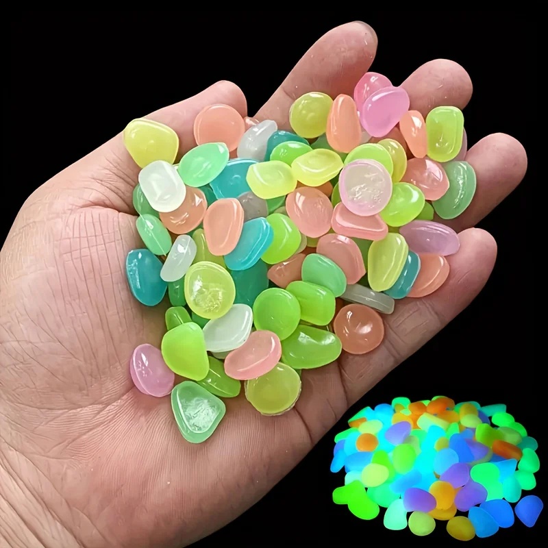 50-200pcs Glow in The Dark Peb - đánh giá và giá Planted Aquarium Mini