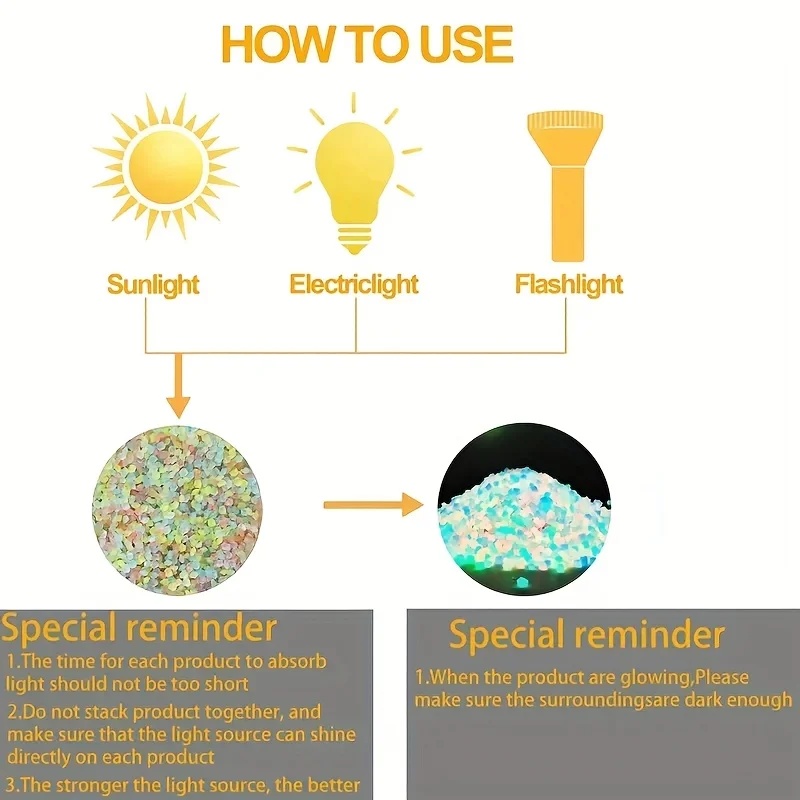 50-200pcs Glow in The Dark Peb - đánh giá và giá Planted Aquarium Mini