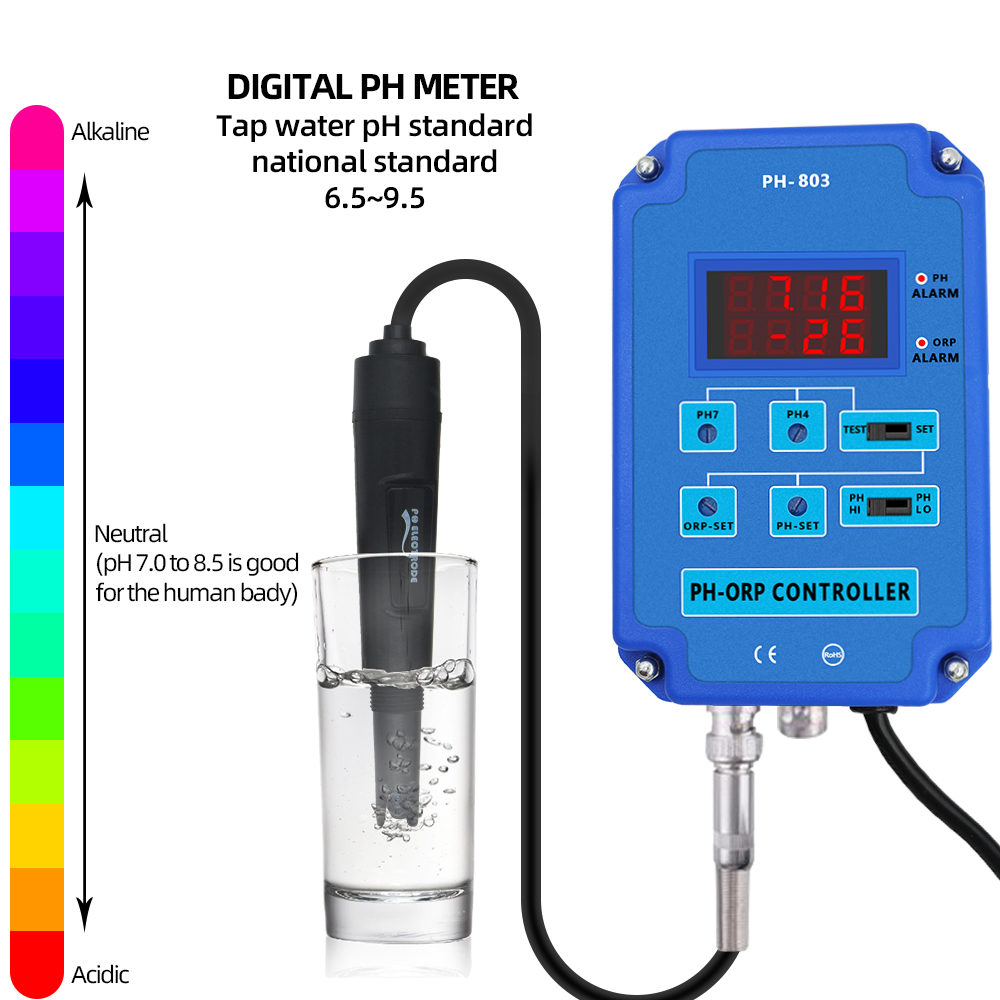 PH-803 Digital 2&1 PH ORP Redo - đánh giá và giá Planted Aquarium Ph