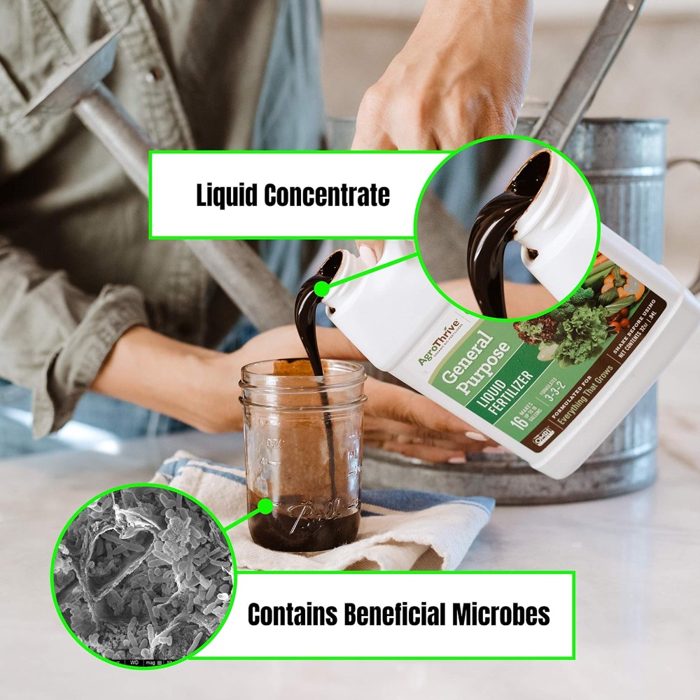 AgroThrive All Purpose Organic - đánh giá và giá Liquid Fertilizer All In